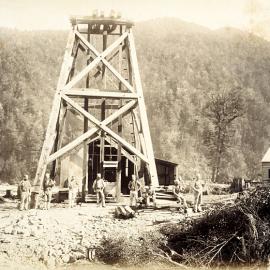 Inkerman Mine near Reefton, ca 1890.