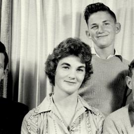 Joe Gillman and family -  Lyn, Aan and Gary. 1959.