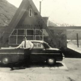 Fisher family from Ngahere heading over Arthurs Pass .1972.    