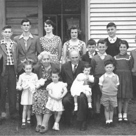 Molly and Joe Shrives  with their Grandchildren,Karoro.1958.