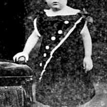 Small child -"H.Williams. Greymouth", at bottom of photo.