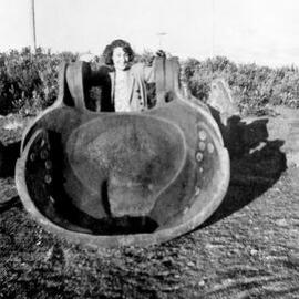 Kaniere Dredge plus dredge bucket .1950.