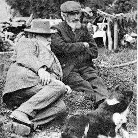 Premier  Seddon with explorer C E Douglas, Whataroa.1906.
