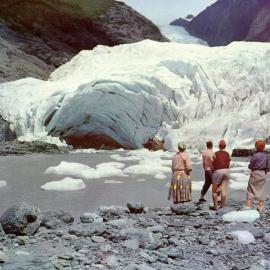  Franz Josef - The terminal face of the Franz Josef Glacier. ca.1960`s.