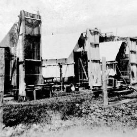 Tent dwellings at Big River, Reefton.