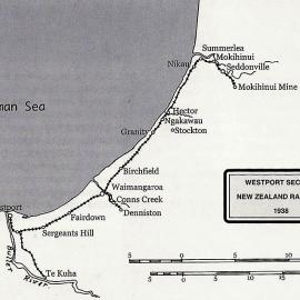 Westport Section NZ Railways.1938.