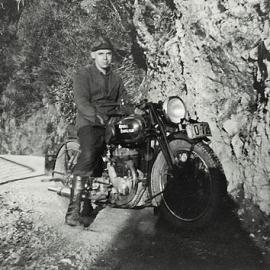 Motorcyclist  in Buller Gorge - his first name is Ian.1948.  
