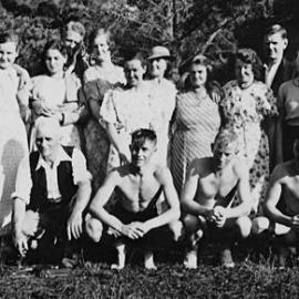 Etta Sutherland..standing 2nd from right 1930`s   - 2 PHOTOS -