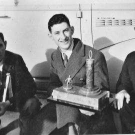 Takahe- Akaroa Relay Race, B Grade Trophy won by St Johns Greymouth 1939.