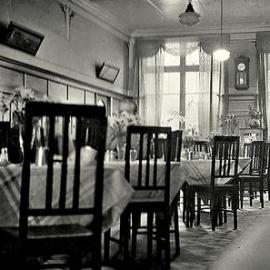 Inside Herb Moores tearooms, Greymouth .1930s *PHOTO ALBUM*