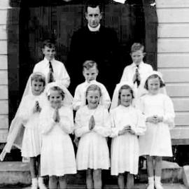 Sacred Heart First Communion, Cobden. 1950.