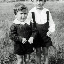 George and David Hill taken at Kotuku behind Jack's Mill School.ca.1940`s