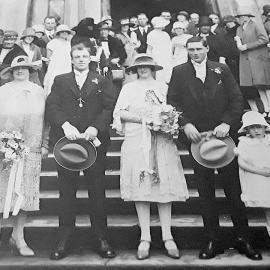 Wedding of Margaret Thornton to Alan Marshall at St Patrick's Church Greymouth 