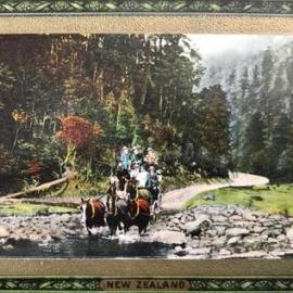 Coaching through the Buller Gorge.ca.1900`s