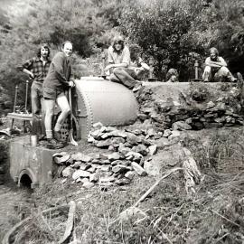 Ajax Boiler clean up team led by Tom Hinton, about 1974.