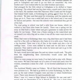 Memories of Koiterangi by Sarah Growcott