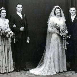 Tuck family of Nelson Creek: Ernie & Isabel Tuck's wedding group 3 May 1941