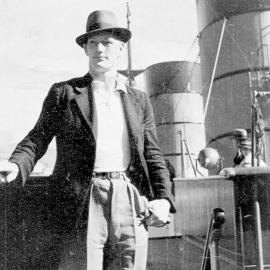  Constable Ernie Tuck - on the bridge of the 'Awatea' 1938.
