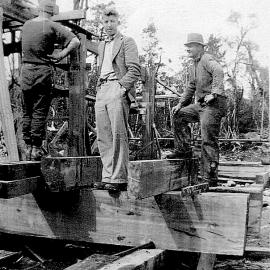 Building Tuck's Mill at Findlay Creek.1947.