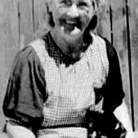 Winifred Tuck (Grannie Tuck) at home in Nelson Creek.1943.