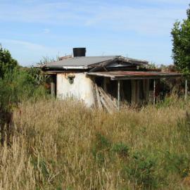 The Rubi Seddon`s cabin, converted to a dwelling,Charleston.