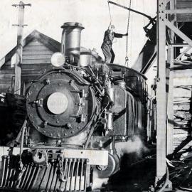 Richard Williams working on WB299 at Westport, 4th May 1949.