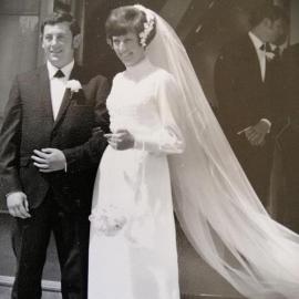 Marcia (Russ) and Ian Webber wedding.1970.