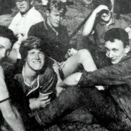 A group of young men at Runanga Sports Day.