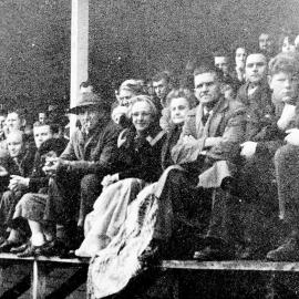 Spectators at West Coast v Canterbury league match .