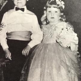 Miss Cherry Crase and her brother Graham at the Baby Deb ball, Westport .