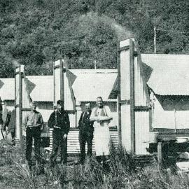 Jackson Bay Workmen`s Camp.1937.