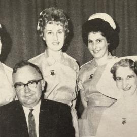 Nurses receiving medals in the state finals .