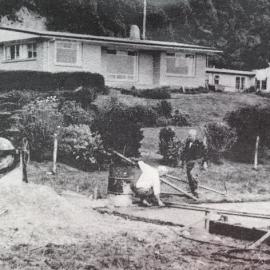 Rotary Park working bee, Greymouth *ALAN WISDOM COLLECTION* 