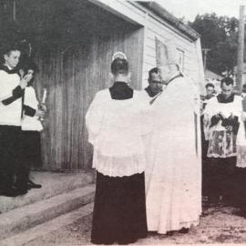 Opening the new Catholic church at Dobson *ALAN WISDOM COLLECTION* 