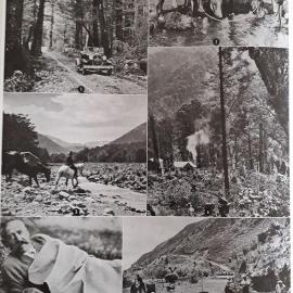 The construction of the Lewis Pass from Canterbury to West Coast.ca.1930`s.