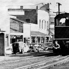 Shunting engine on Mawhera Quay .1960