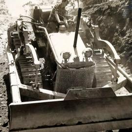Bulldozing at Garveys near Reefton.