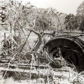 The old winding engine & winch from the Keep it Dark Mine in Crushington, 1979.