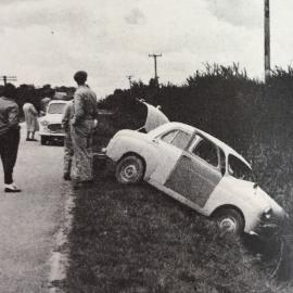 Car crash, Harihari. 