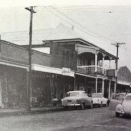 Looking north along Revell Street, which is being widened, Hokitika  *ALAN WISDOM COLLECTION*