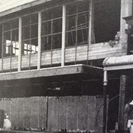 Hokitika savings bank under construction.