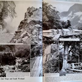 Construction of the Haast Pass Road - Photos from the Weekly News.1956.