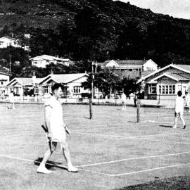 Greymouth tennis courts - now the site of Pensioner flats, Frickleton Street 