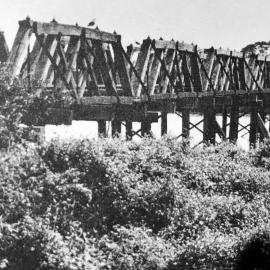 Ngakawau rail bridge .