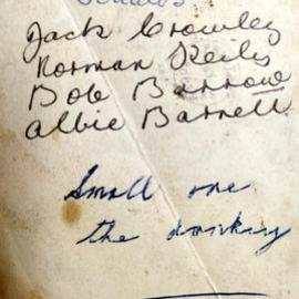 Toddles the Donkey at Reefton. ca 1940's.