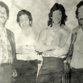 Boxer Bell and Friends - Billy Bell, Russell Morgan,Chis Morresey  and Bernard (Pug) Bell.