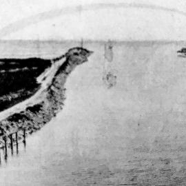 Entrance channel to Grey River, 1939