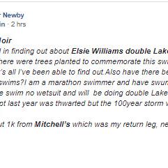 Elsie Williams who swam Lake Brunner