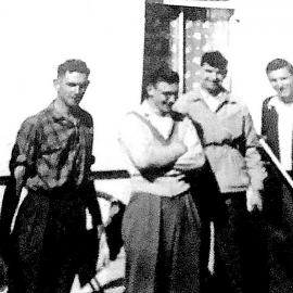 Greymouth cyclists - Dave Clark, Mike Burns,Cliff Carr. ca.1950`s.