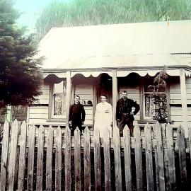 George and Fanny Haines Cottage at Ahaura.1900`s.